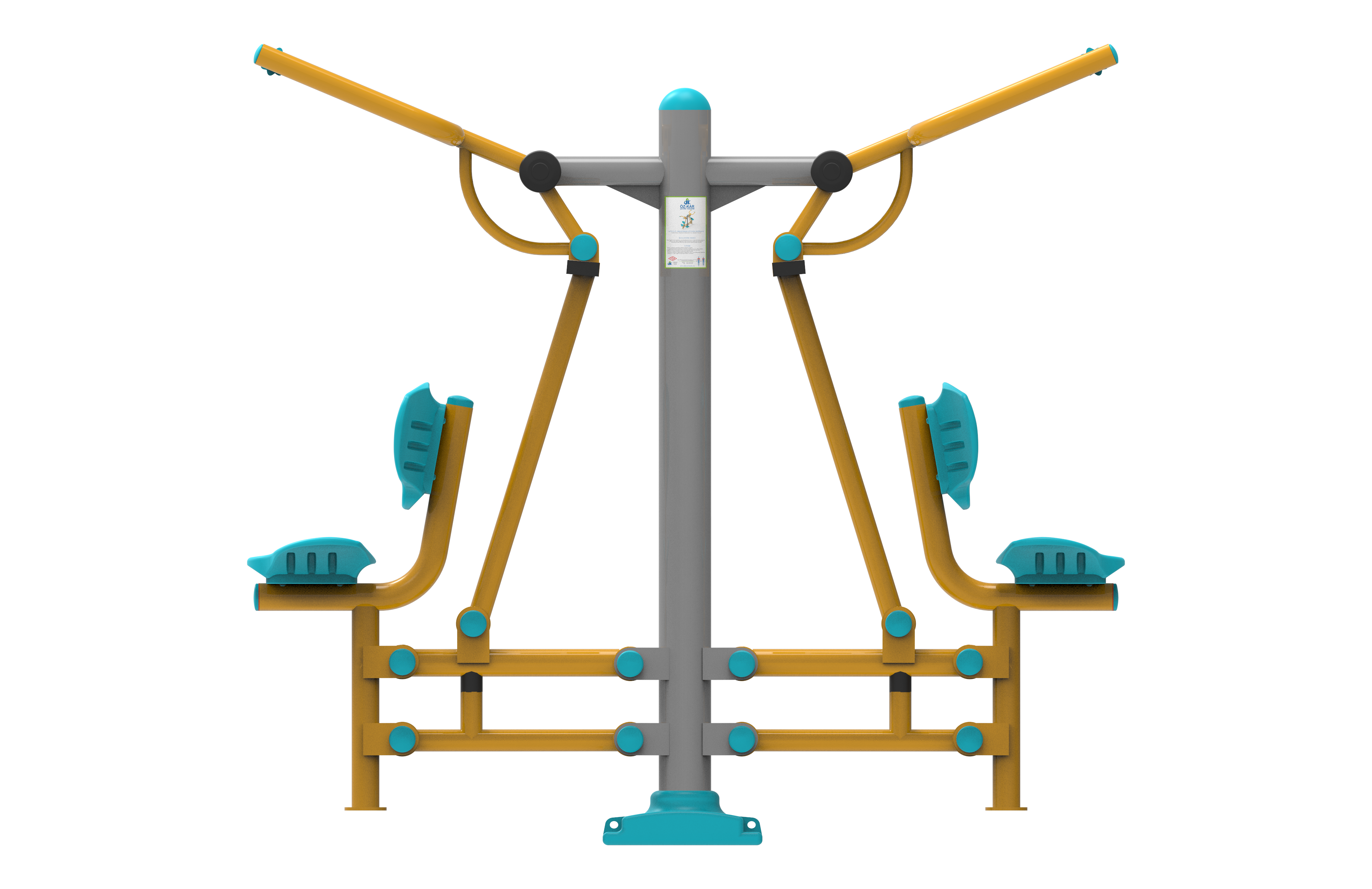İkili Vucut Gelistirme Aleti KLF-11 | Dış Mekan Spor Aletleri | Erse Kent Mobilyaları